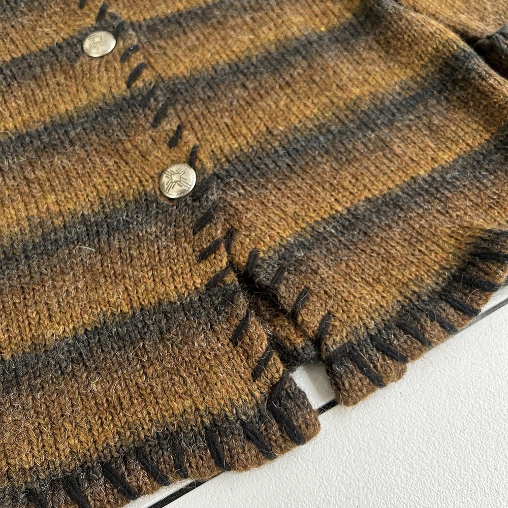 Denim & Co Heritage Alpaca Mohair Cardigan Womens M Country Cottage Oversized - Picture 7 of 11
